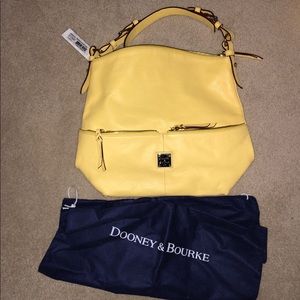 NWT dooney and bourke pale yellow medium
